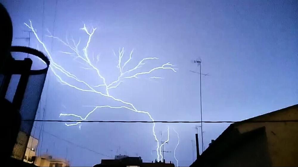 Tormenta con más de 22.000 rayos en la C. Valenciana