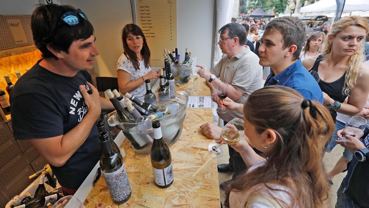 La parada del Celler La Vinyeta, en una anterior edició del Tocs de Vi