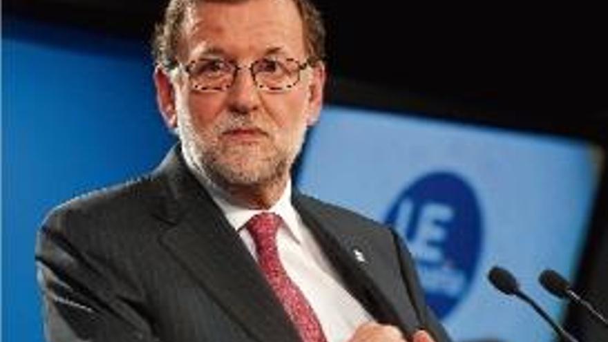 Mariano Rajoy, ahir durant un acte a Guadamur, Toledo.