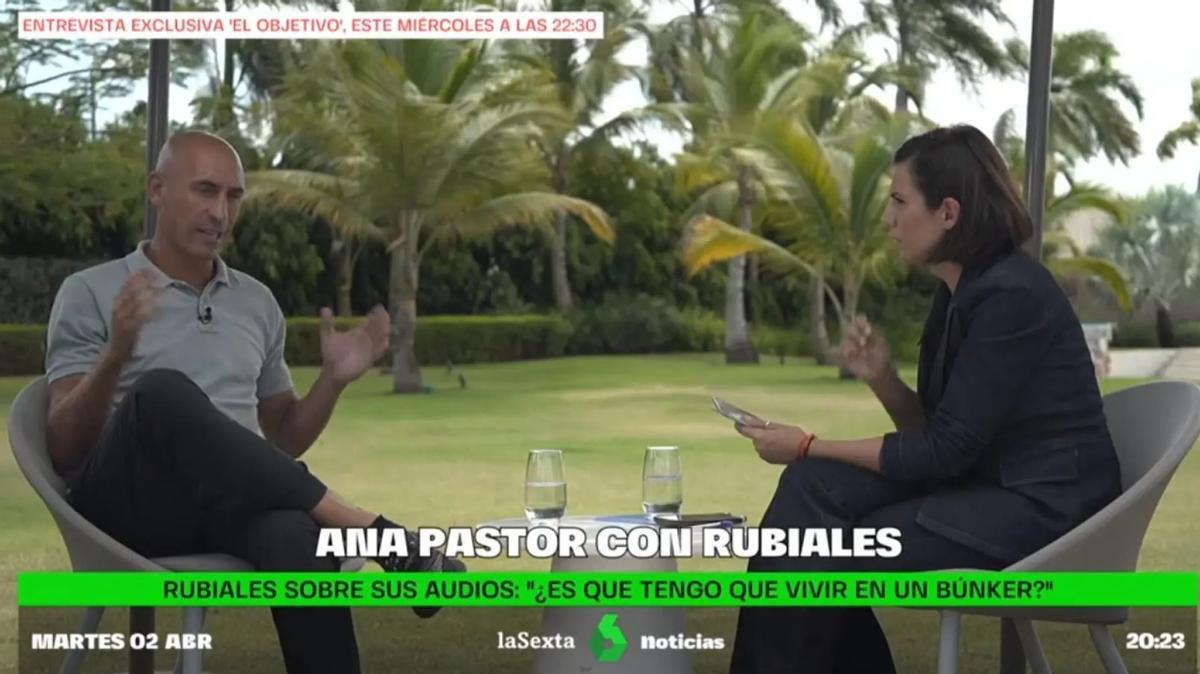 Rubiales con Ana Pastor