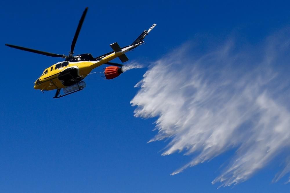 El humo se ha podido ver desde varios puntos de la ciudad. Se han visto afectadas entre cinco y seis hectáreas.