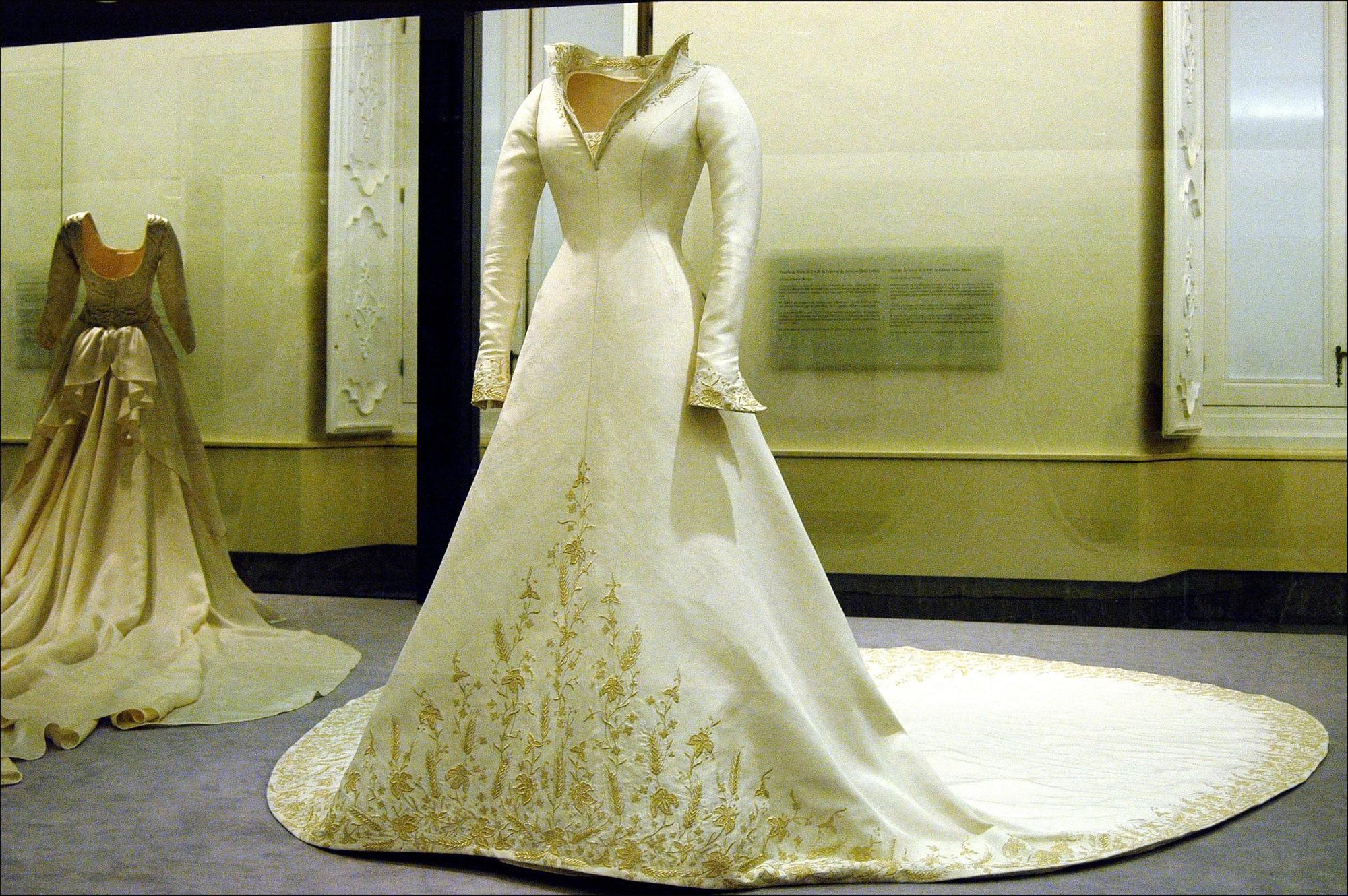 Exposición del vestido de novia de la reina Letizia