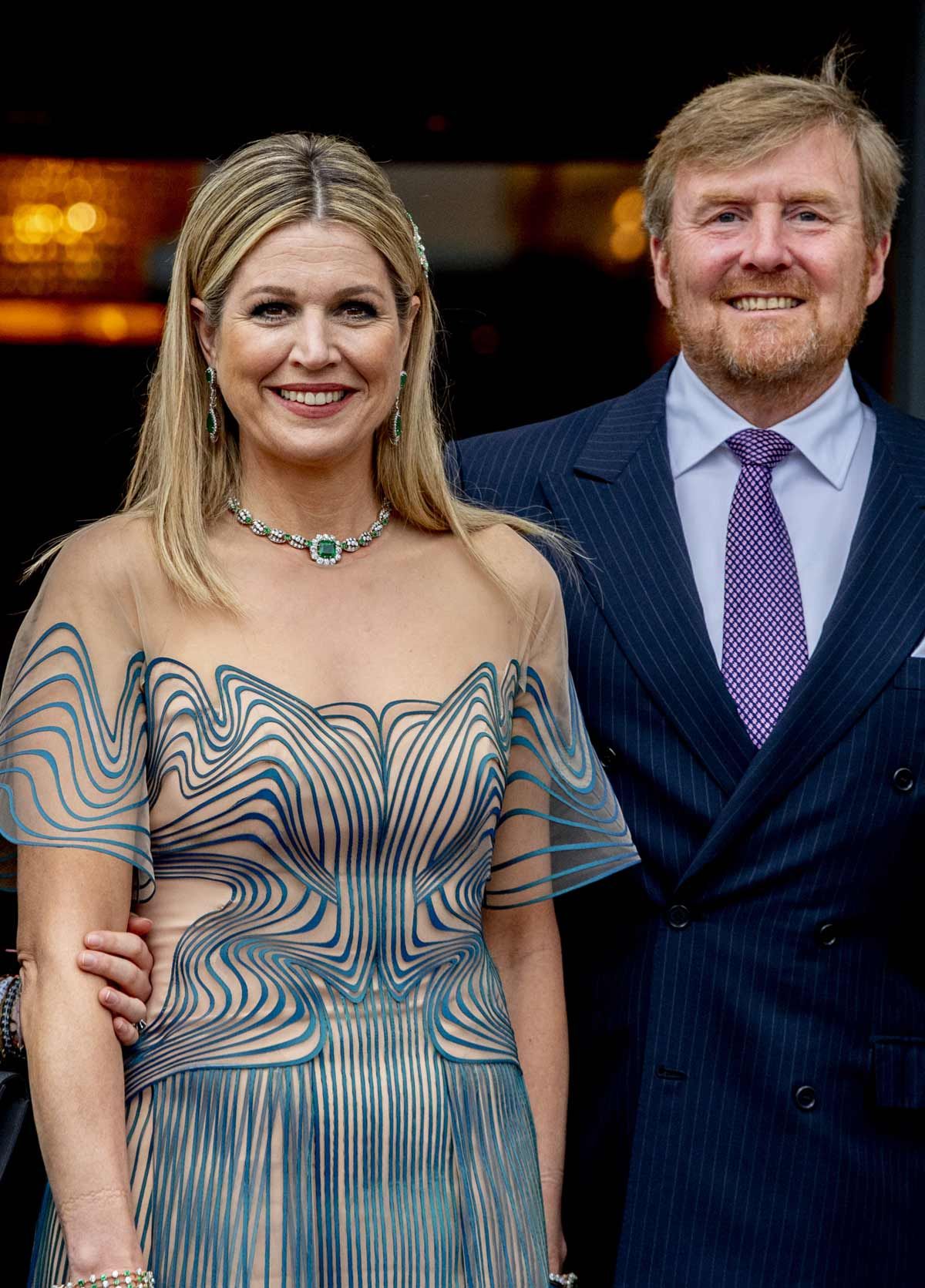 Máxima de Holanda con vestido de Iris van Herpen por su cumpleaños