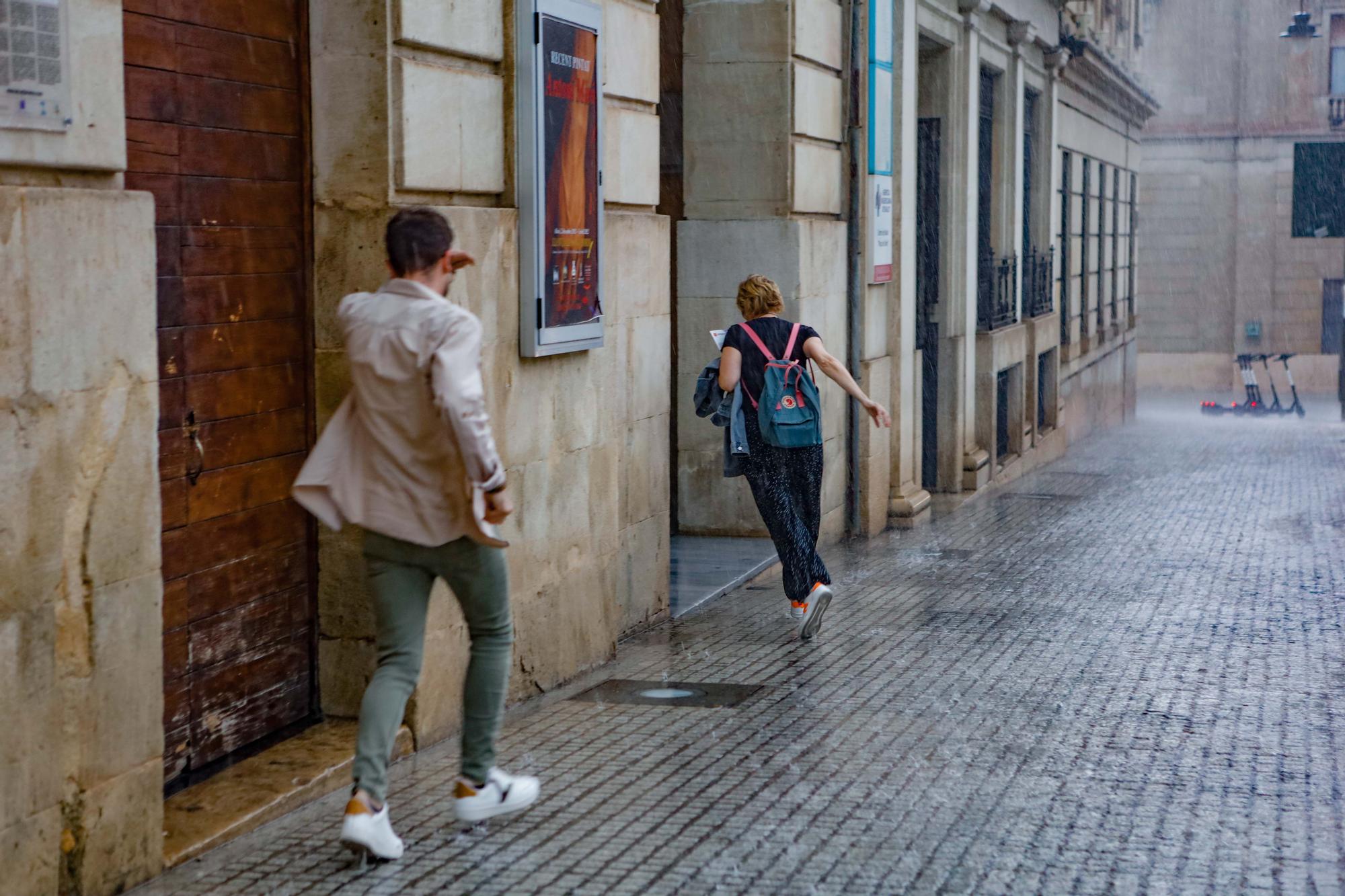 Las tormentas dejan hasta 42 litros en l'Alcoià y El Comtat