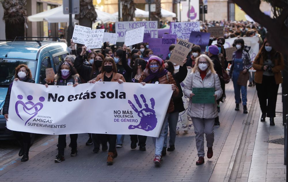 Manifestación del 8M en Sagunt.