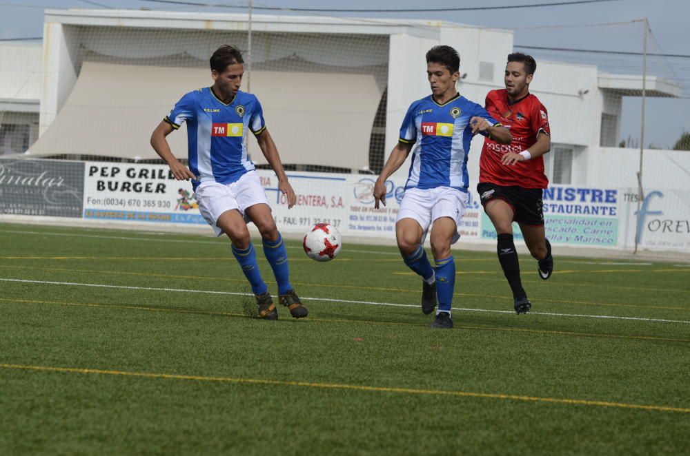 Un remozado Hércules se deja dos puntos en Formentera, pese a adelantarse con un gol de Pedja y mostrar una imagen más compacta