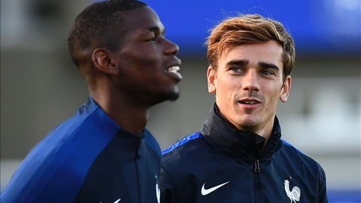 Pogba y Griezmann son compañeros en la selección y grandes amigos.