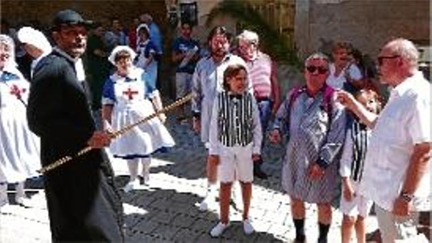 Una de les teatralitzacions al carrer d&#039;aquest cap de setmana.