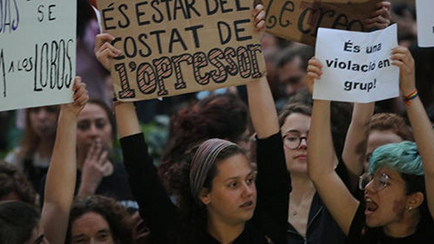Manifestación llevada a cabo en Palma contra la sentencia de &#039;la manada&#039;