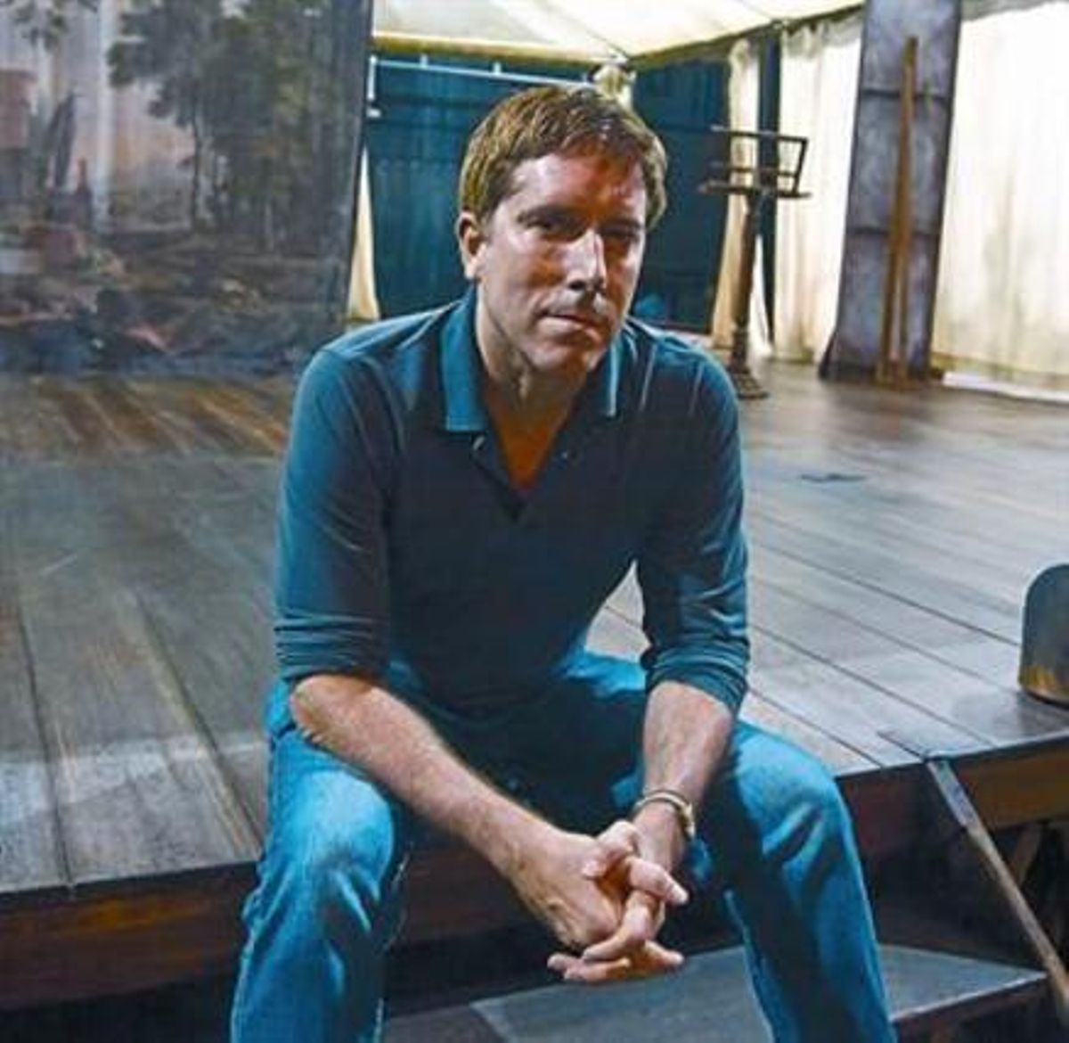 David Hirson, autor de ’La bête’, ahir, a l’escenari del TNC. David Hirson, autor de ’La bête’, ahir, a l’escenari del TNC.