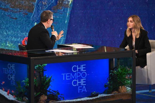 Chiara Ferragni en el programa Che Tempo Che Fa