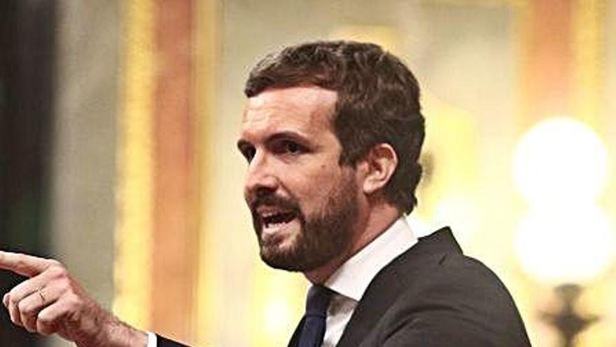 El president del PP, Pablo Casado