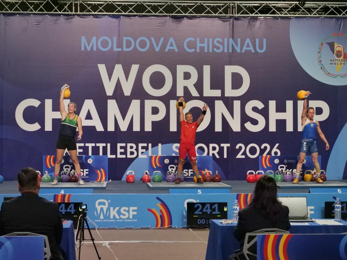 Eva Pérez, en el mundial en Moldavia.
