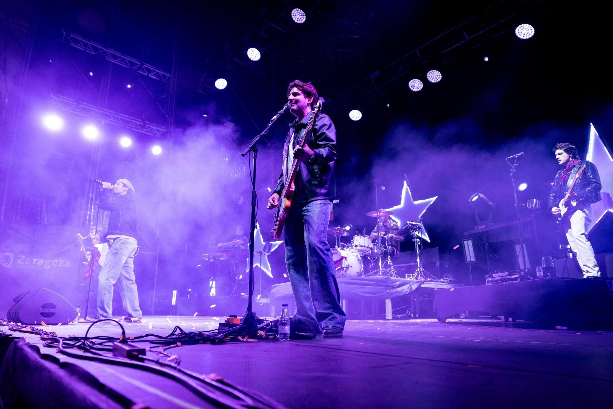 En imágenes | Marlon estalla en su concierto en la plaza del Pilar
