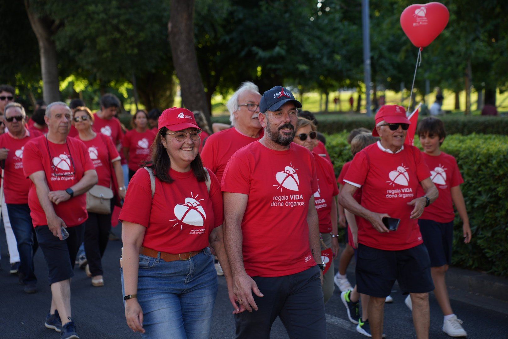 La marcha por la donación de órganos, en imágenes