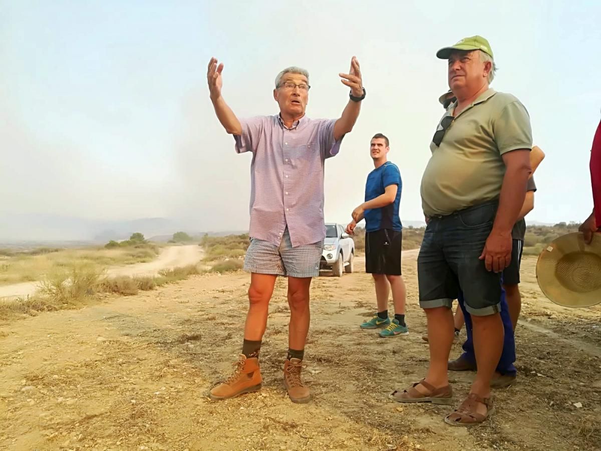 Impresionante incendio en la sierra de Alcubierre