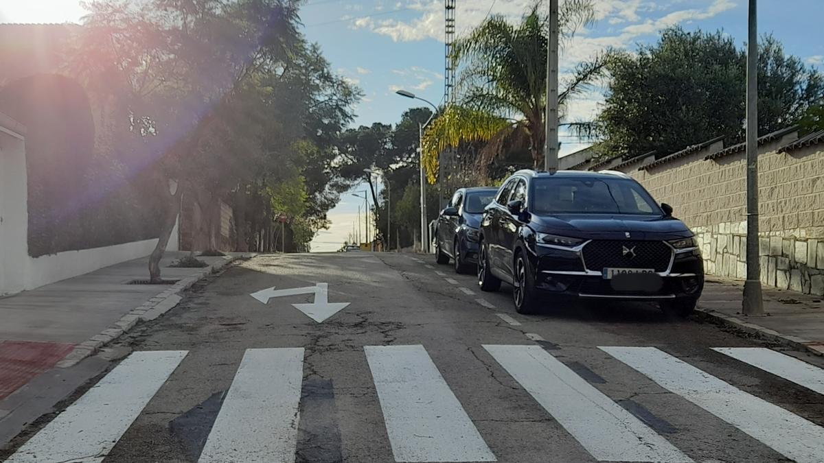 Una de las calles que se han convertido de un solo sentido