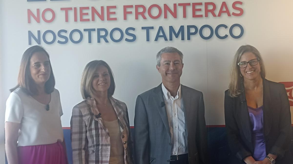 Cristina García Medinilla, directora general de BeiGene España y Portugal; Cristina Bas, directora médico de Beigene España y Portugal; Antonio Salar Silvestre, hematólogo del Hospital Virgen de la Arrixaca de Murcia y representante del grupo Español de Linfoma y Transplante Autólogo de Médula Ósea; Patricia Baltasar, hematóloga del Hospital Universitario La Paz