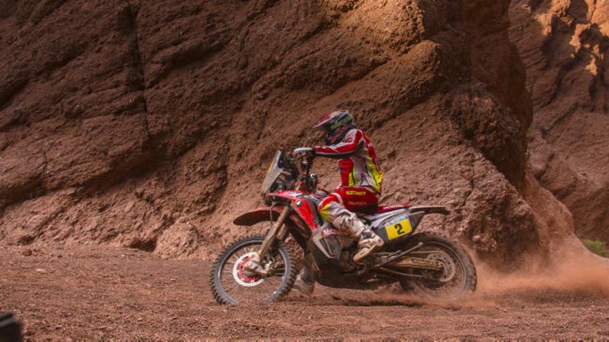 Joan Barreda, en acción en el Dakar