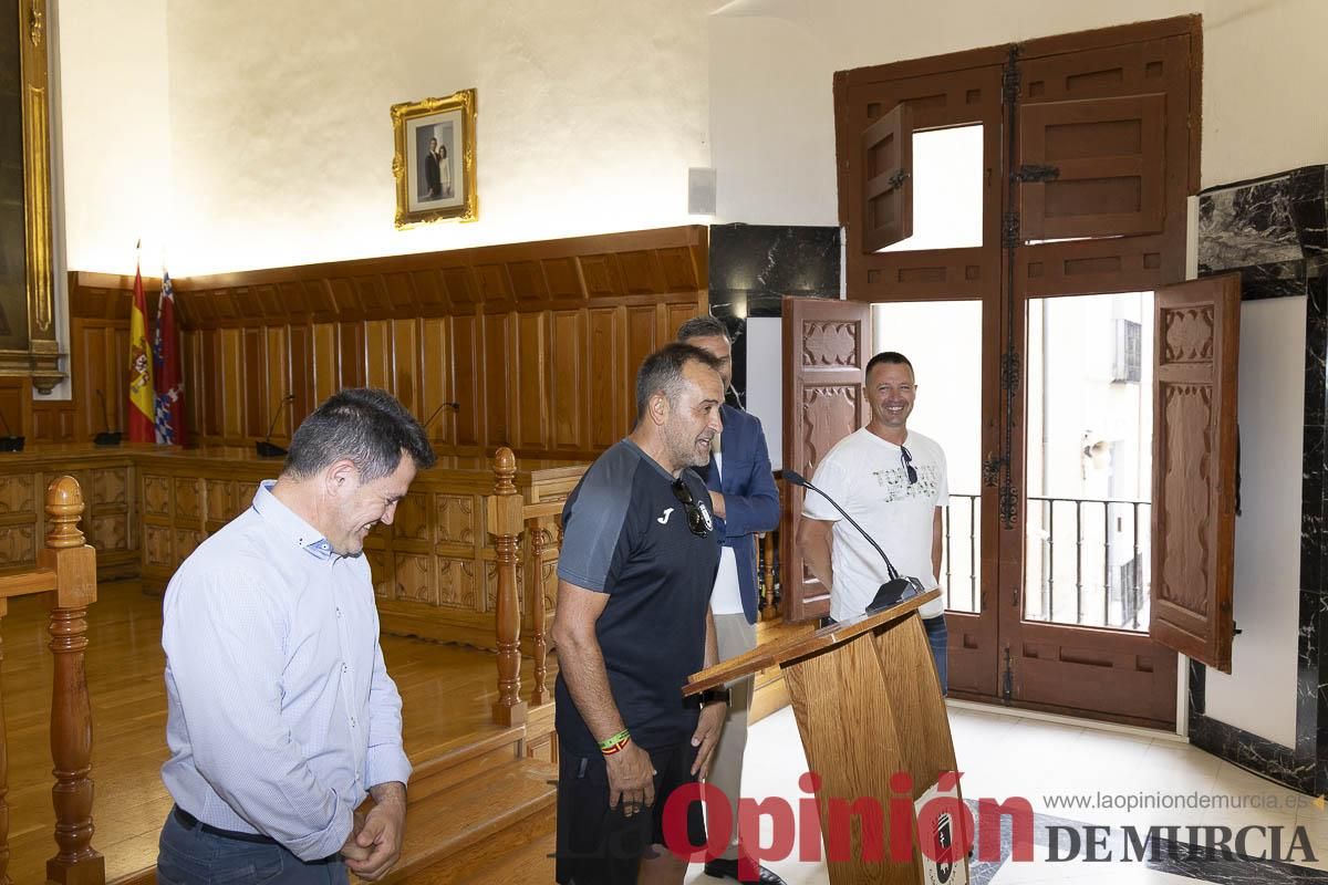 Recepción de los equipos de fútbol de las Escuelas Municipales de Caravaca que han conseguido ascenso