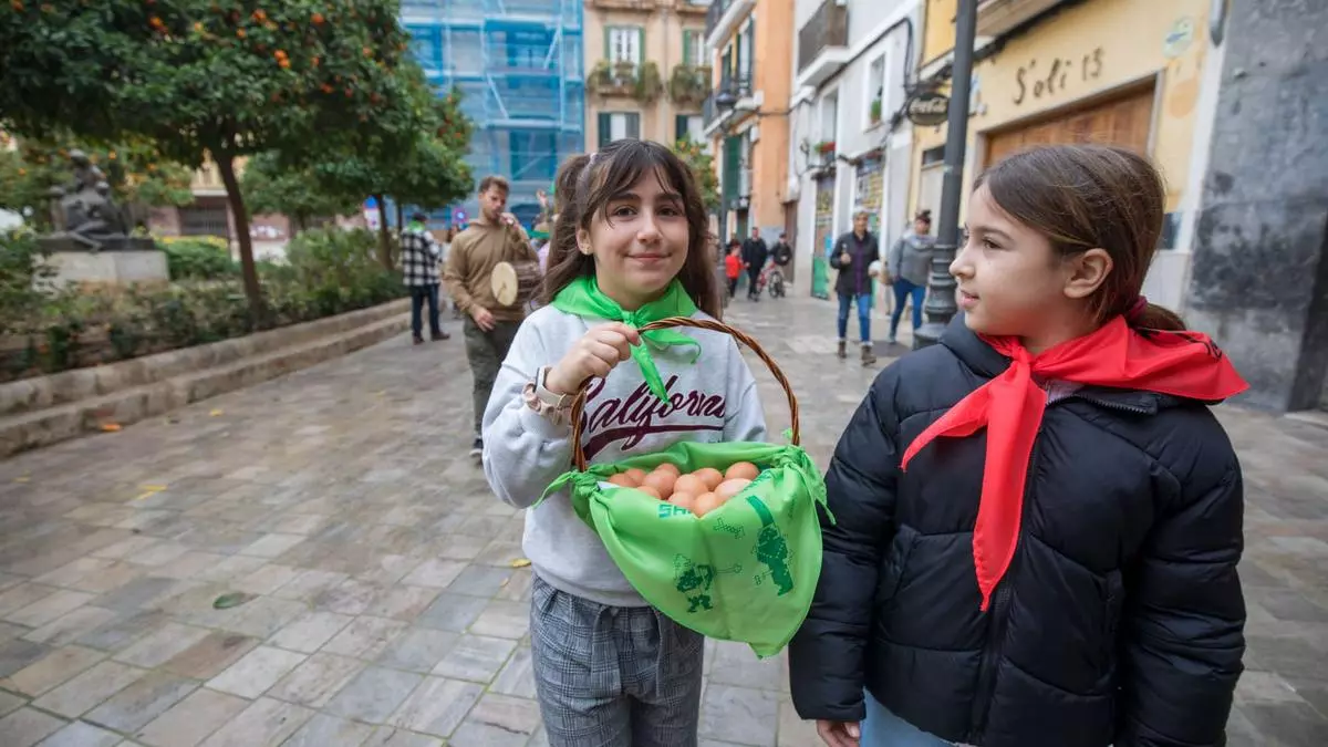 Doce huevos a Santa Clara para que luzca el sol el día de Sant Sebastià