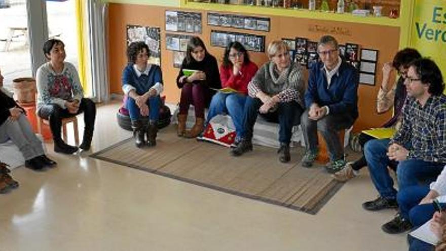 Una part dels participants a la trobada que es va fer a l&#039;escola bressol Els Gallarets de Santpedor