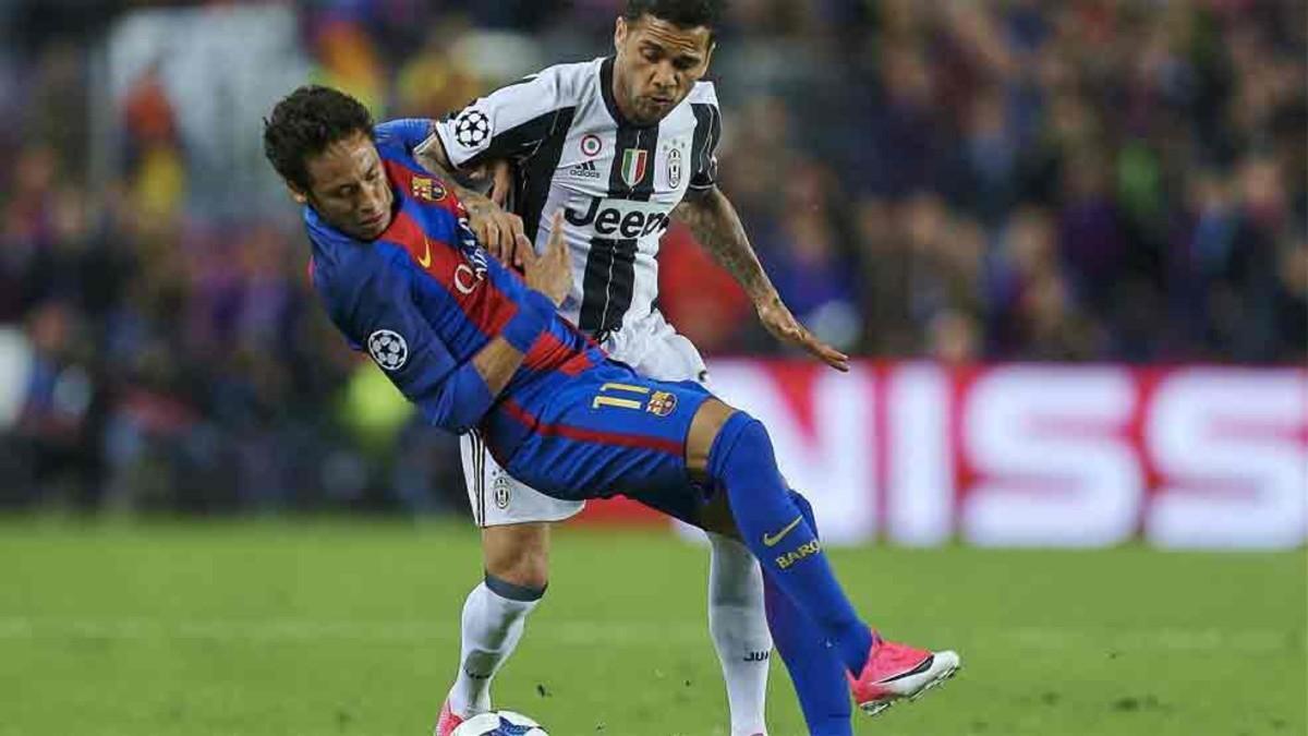 Neymar vio la amarilla ante la Juventus