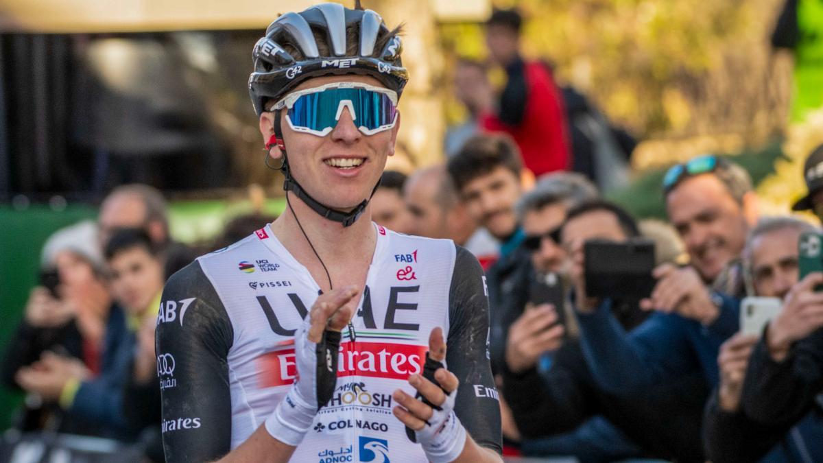 Pogacar celebra su victoria en la Clásica Jaén Paraíso Interior de 2023