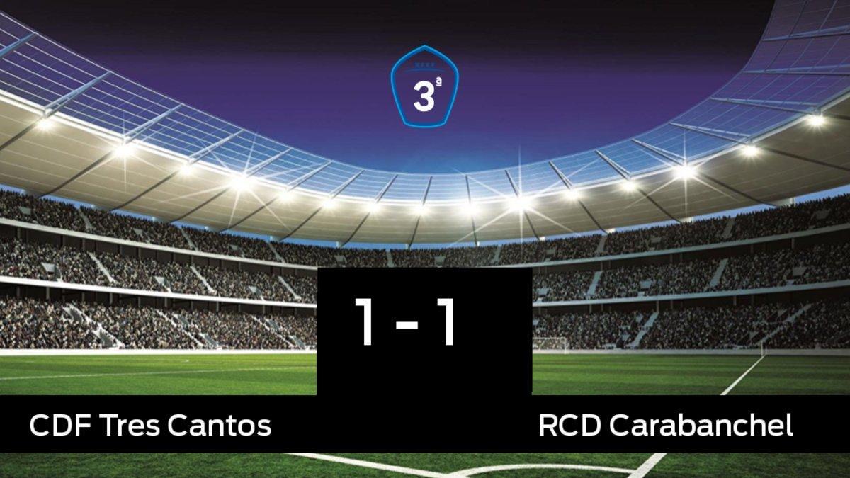 Empate entre Tres Cantos y RCarabanchel