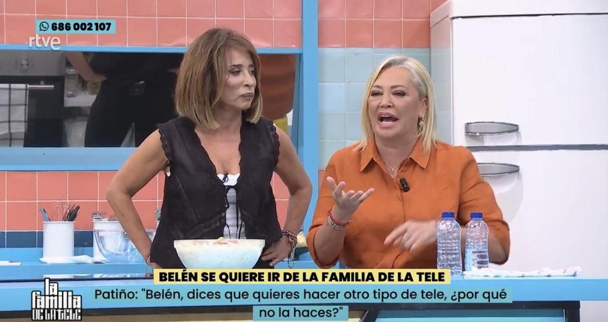 María Patiño y Belén Esteban, en 'La familia de la tele'