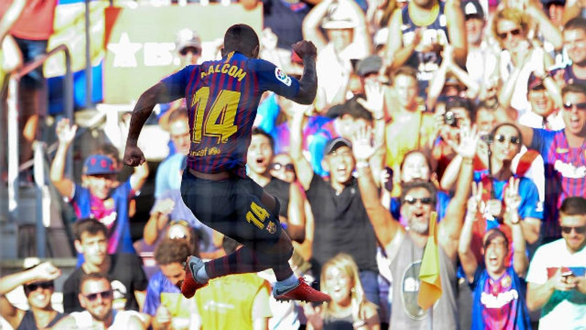 Así fue el estreno goleador de Malcom en el Camp Nou