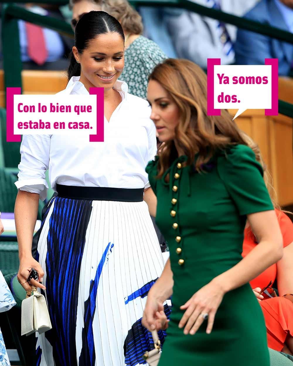 Kate Middleton y Meghan Markle llegan a Wimbledon