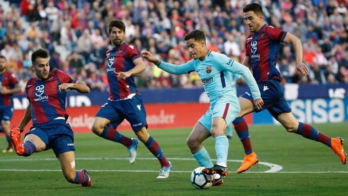 Coutinho fue el mejor del Barça y marcó con un tiro desde la frontal