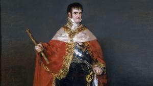 Retrato de Fernando VII, de Goya.