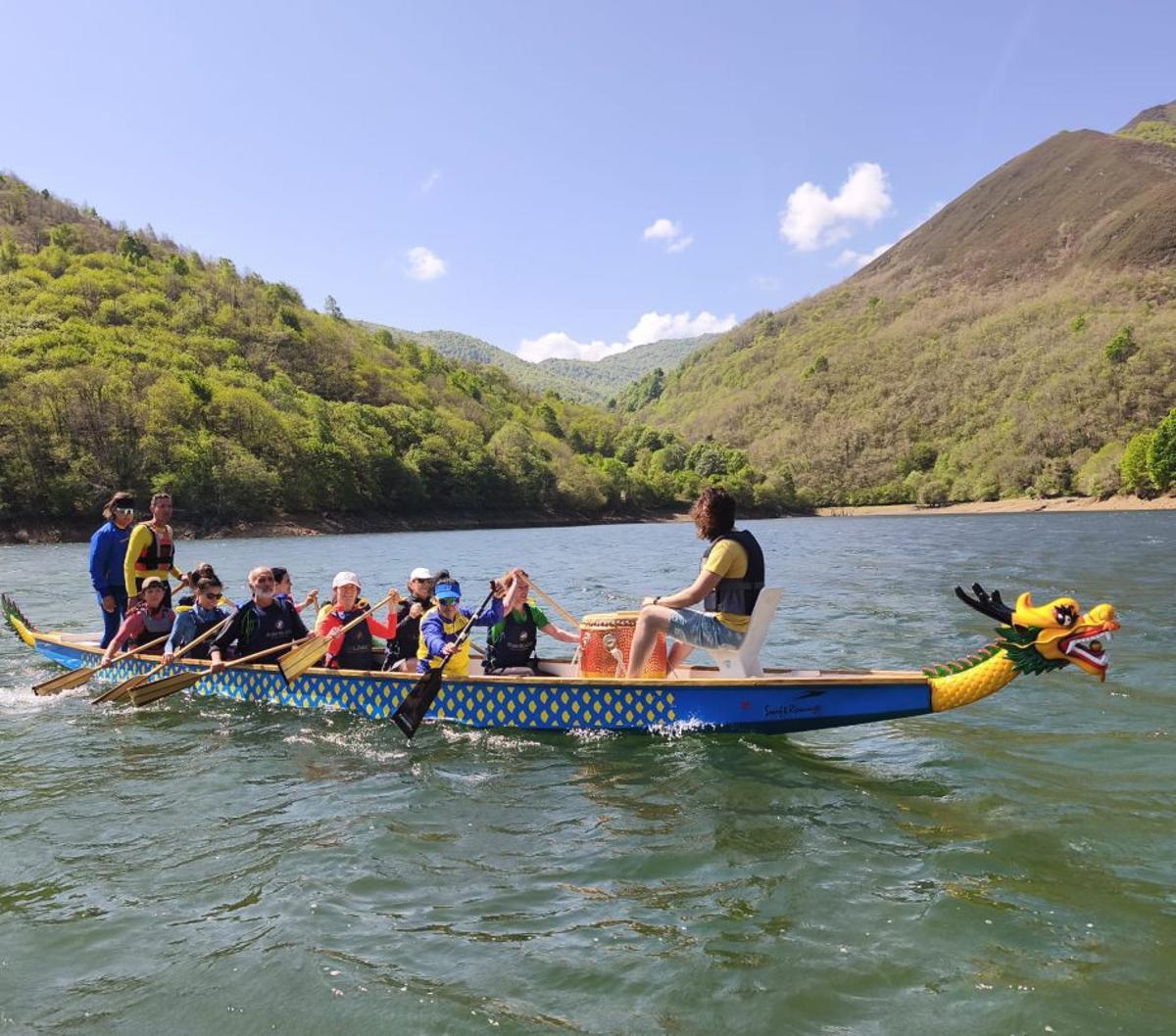 Uno de los recorridos en el «barco dragón» |