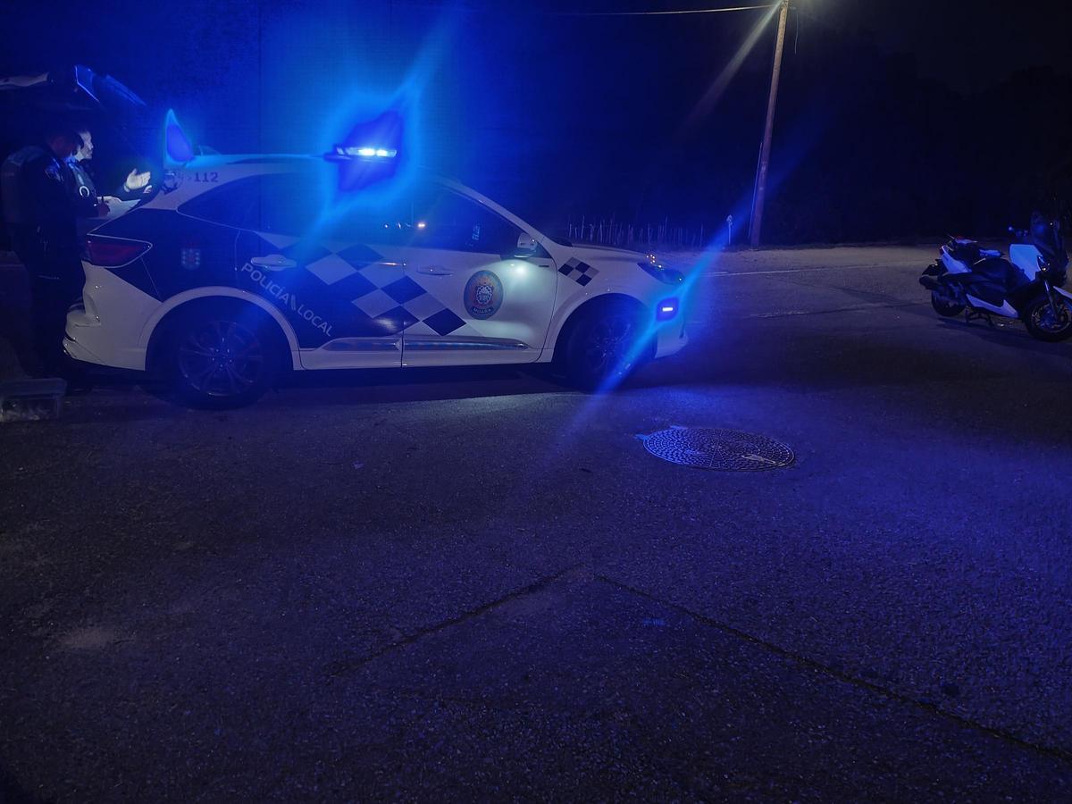 Un motorista herido cerca de la medianoche en Ameixoada.