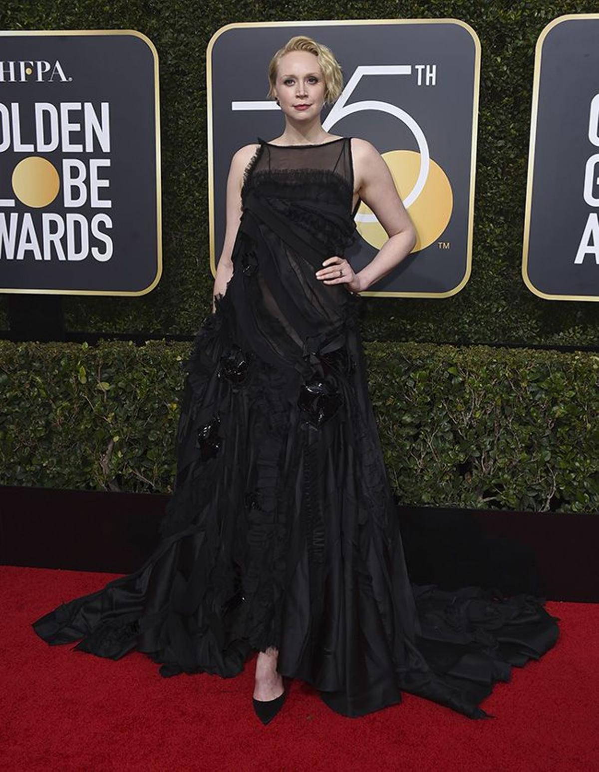 Gwendoline Christie en los Globos de Oro 2018