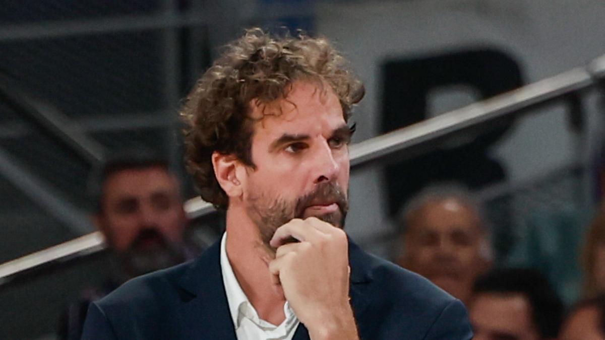 Roger Grimau, durante el primer partido de la semifinal de la Liga Endesa