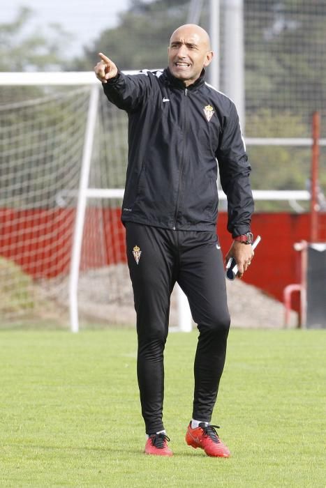 Entrenamiento del Sporting de Gijón