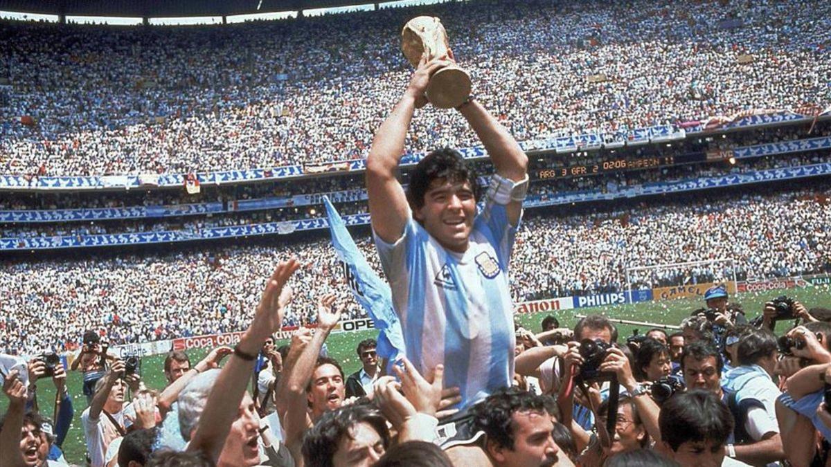 Diego Armando Maradona llevó a Argentina a ganar el Mundial 1986