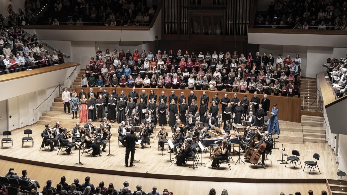 "Mesias" participativo en el Palau de la Música de València.