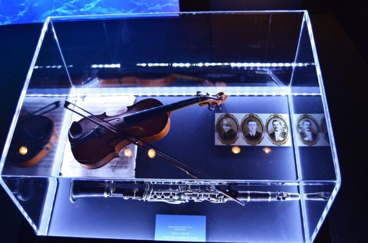 Un detalle de la exposición del Titanic en Valencia.