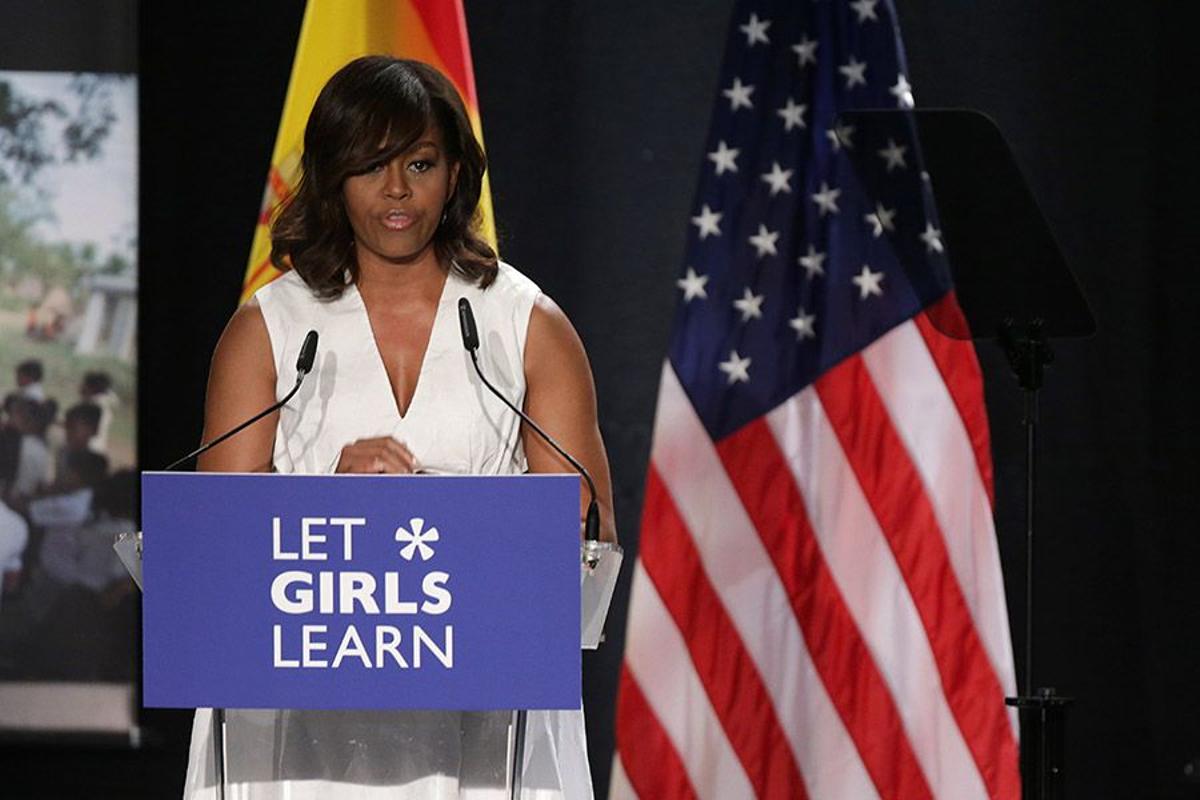 Michelle Obama de visita en Madrid