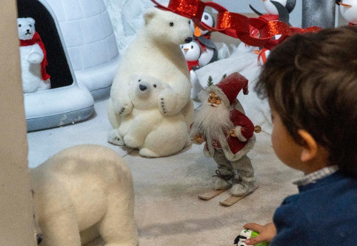 Otro detalle de la Casa de Papá Noel del año pasado en Nules.