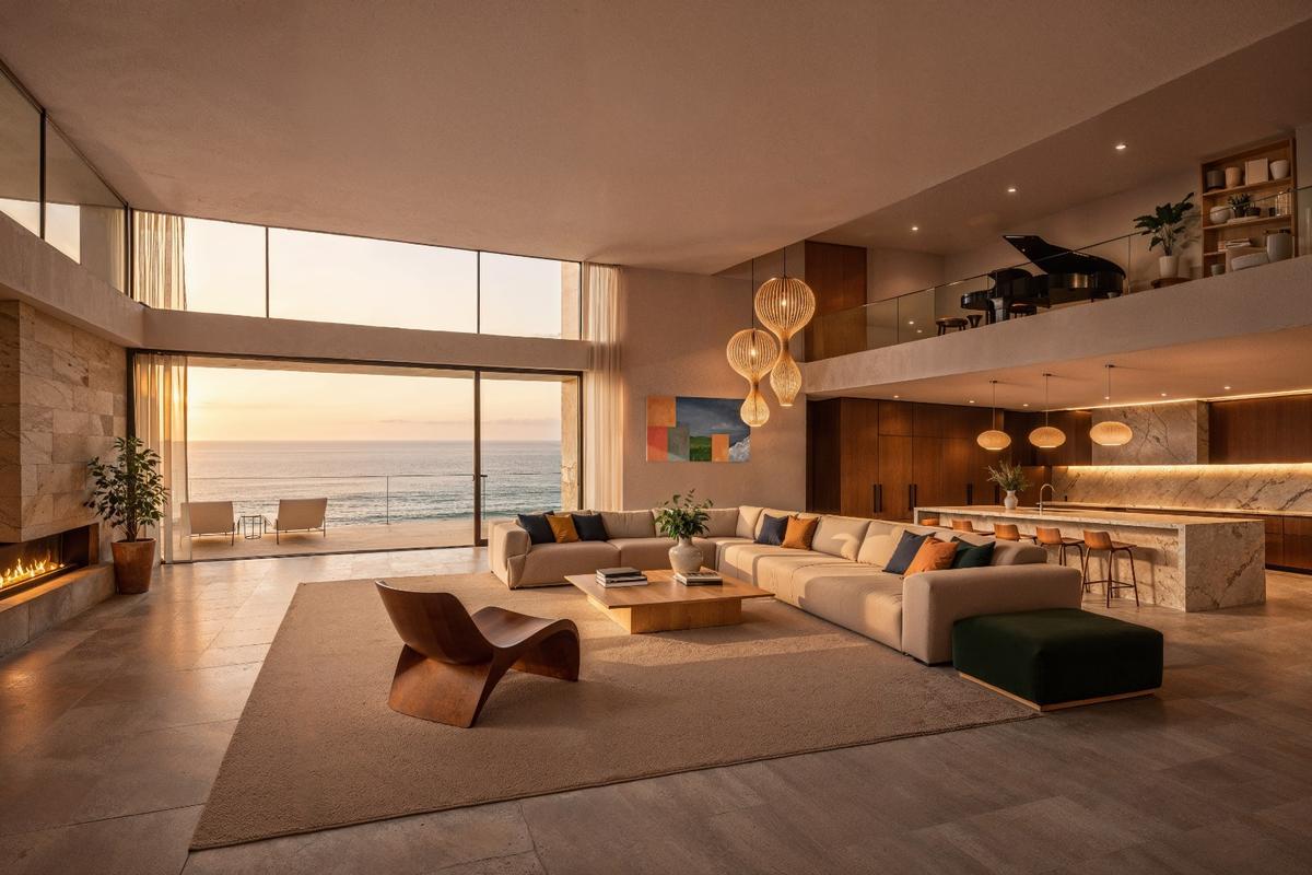 Imagen de archivo de una vivienda de lujo en la costa