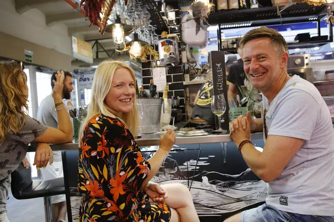 Eindrücke von der Fischhalle im Mercat de l'Olivar in Palma
