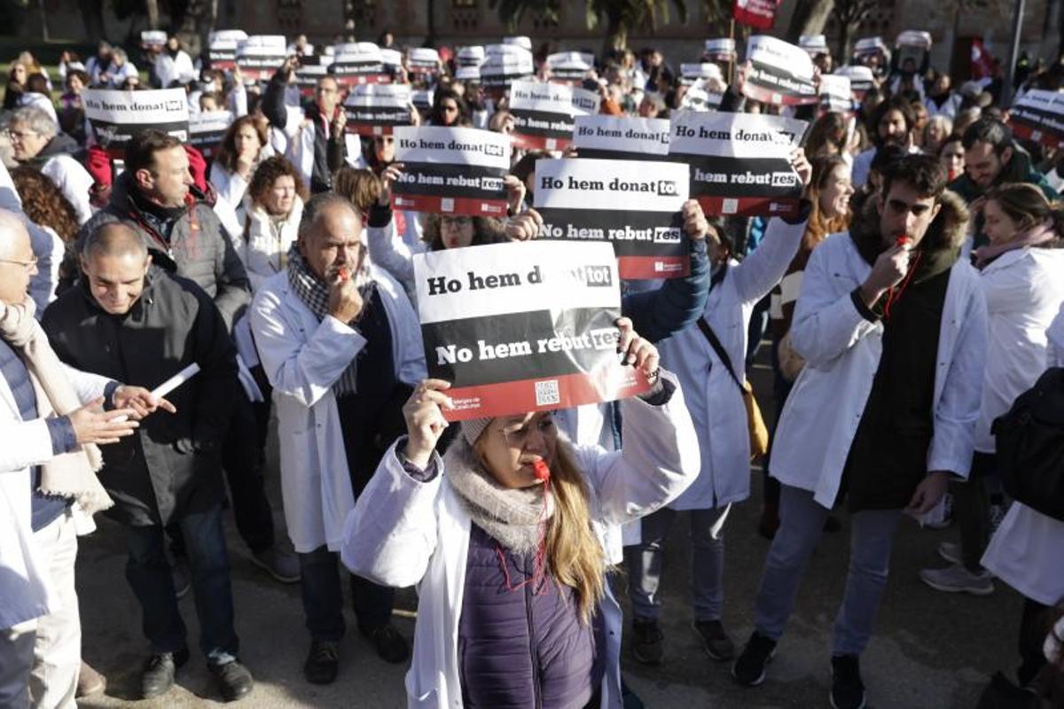 Manifestación de personal sanitario