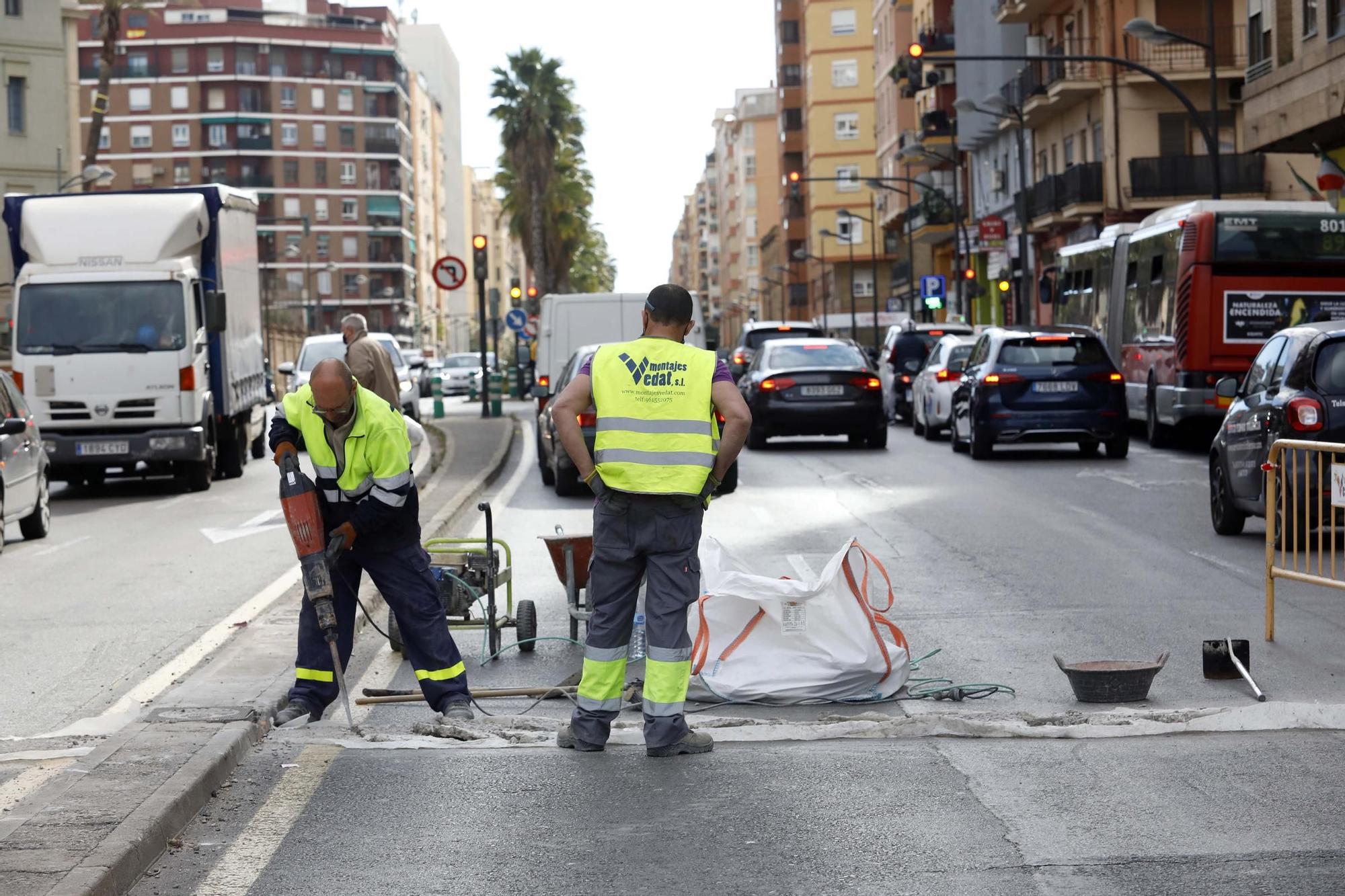 Así empiezan las obras en Pérez Galdós