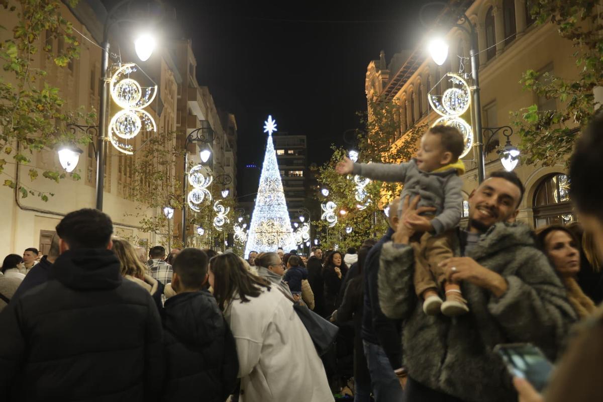 Encendido de las luces de Navidad en Alicante