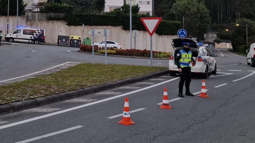 Un conductor que sufrió un accidente en Poio dio positivo en cinco drogas diferentes